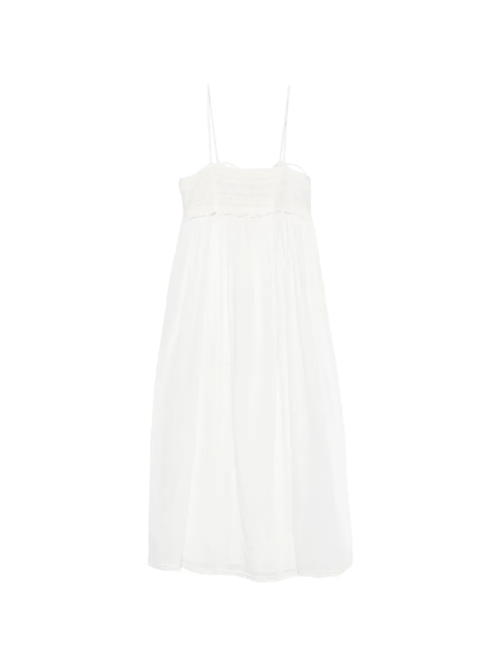 Posse Danielle lace-trim maxi dress - Toni neutri