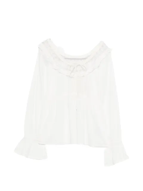 Posse Danielle lace-trim blouse