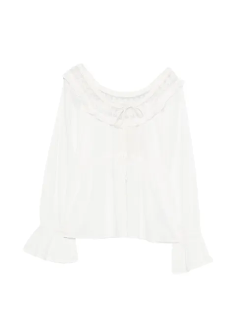 Posse Danielle lace-trim blouse