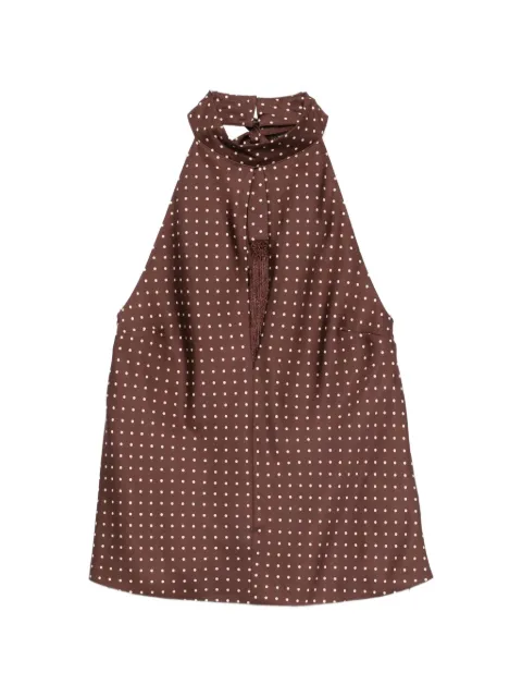Posse Phoebe polka-dot top