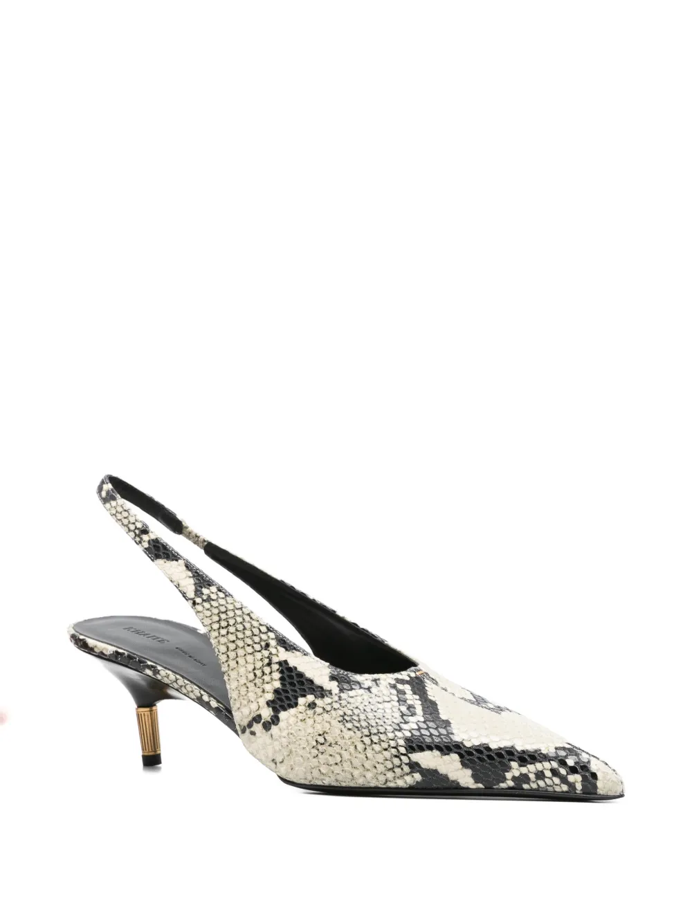 Khaite Bella Python-embossed Leather Pump In Multi