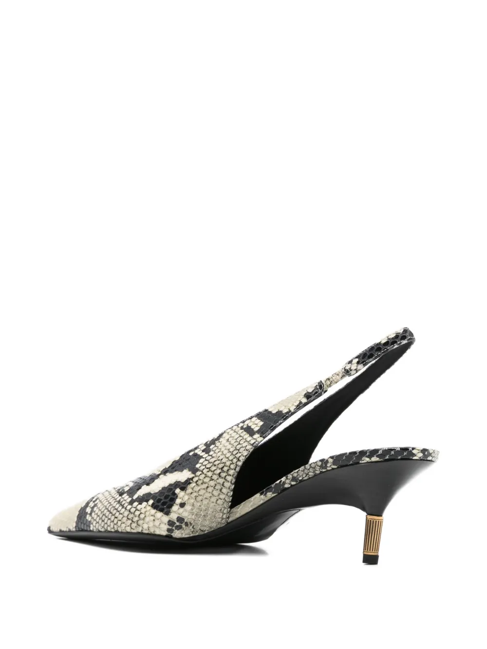 Khaite Bella Python-embossed Leather Pump In Multi