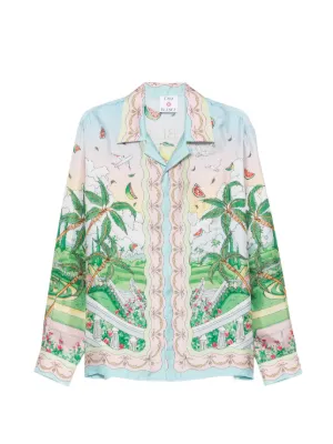 Casablanca La Tornade De Rose Shirt | Blue | FARFETCH HK
