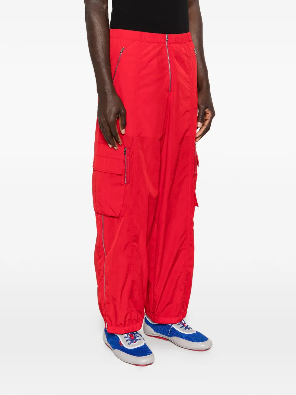 FENDI Broek met ritszak Rood