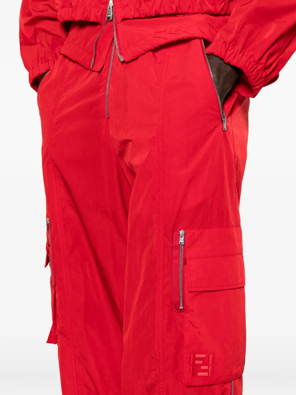 FENDI Broek met ritszak Rood