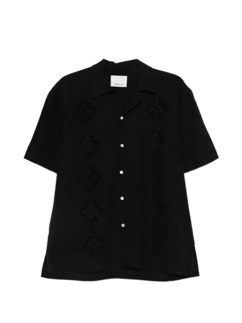 ISABEL MARANT Indy openwork short-sleeve shirt