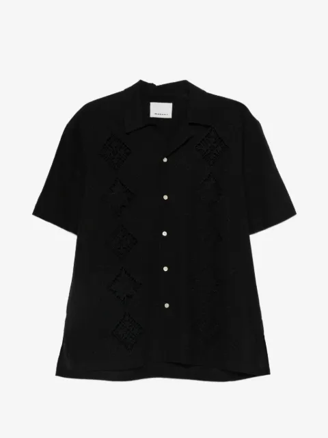MARANT Indy openwork short-sleeve shirt