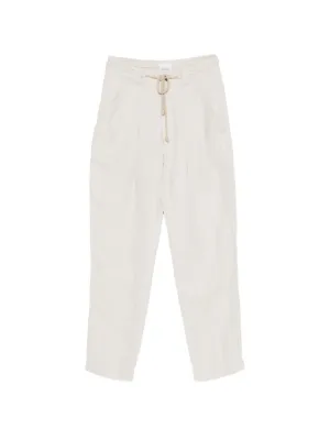 MASU Galaxy-cut Leather Flare Pants | Pink | FARFETCH