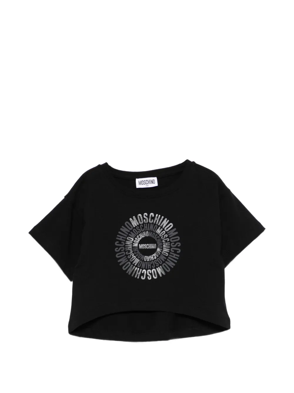 Moschino Kids logo-print T-shirt - Nero