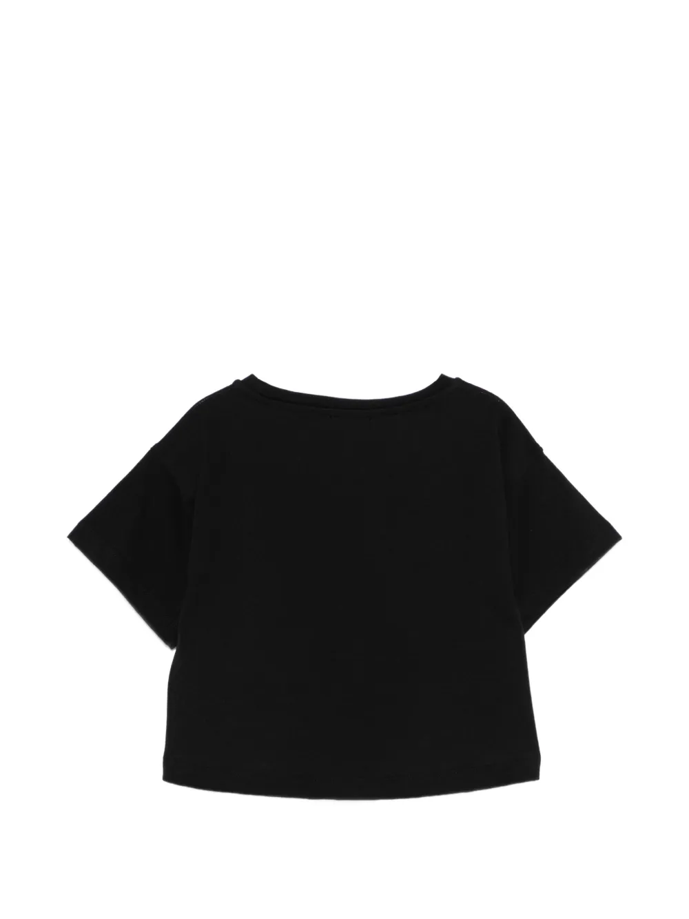 Moschino Kids T-shirt met logoprint Zwart