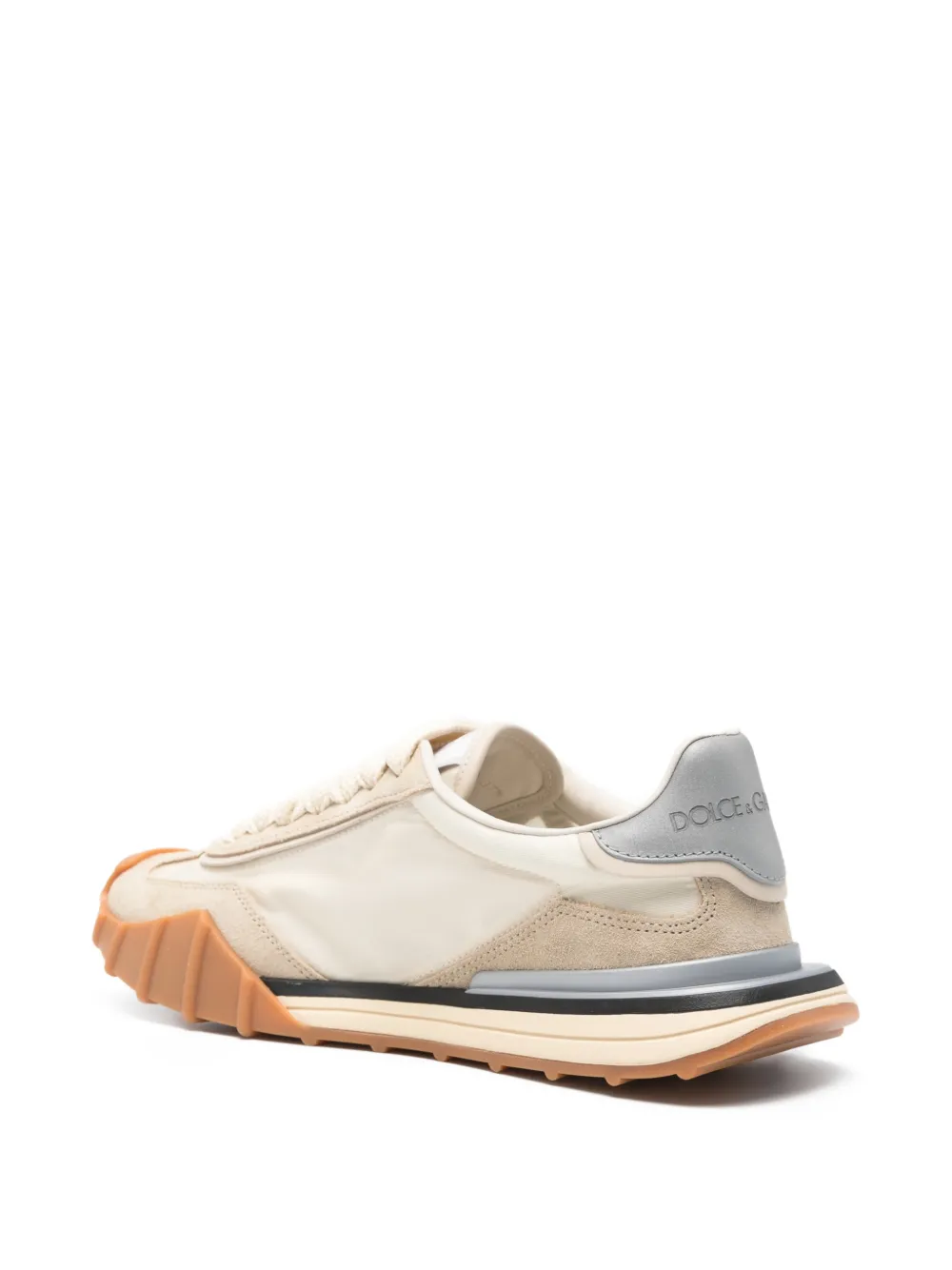 Dolce & Gabbana Bassa sneakers met logopatch Beige