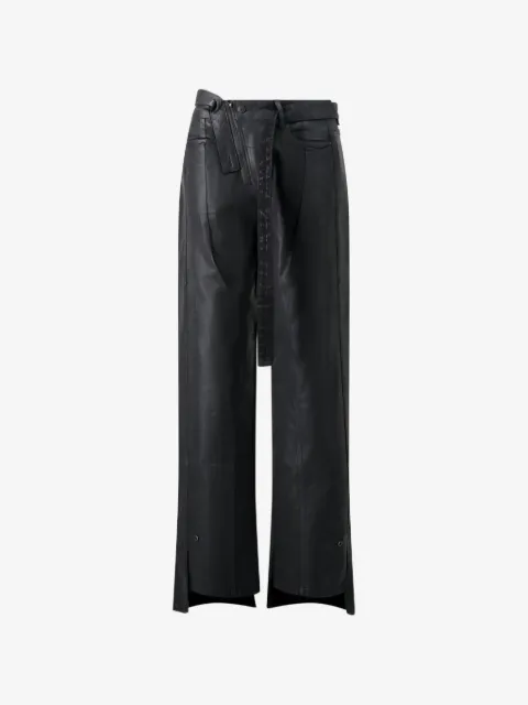 Ottolinger pantalones baggy con efecto esmaltado