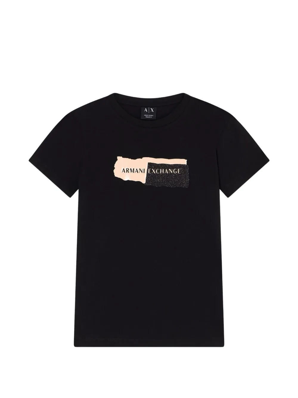 Armani Exchange logo-print cotton T-shirt - Nero