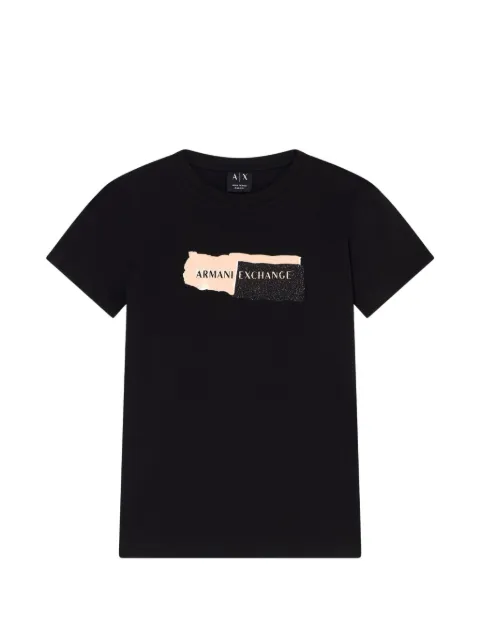 Armani Exchange camiseta de algodón con logo estampado
