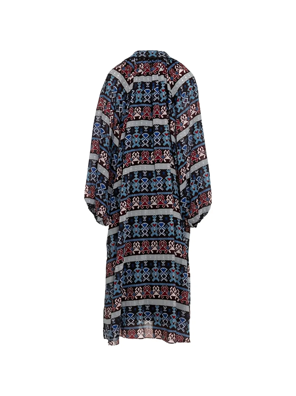  Devotion Vestido Midi Con Motivo - Azul 