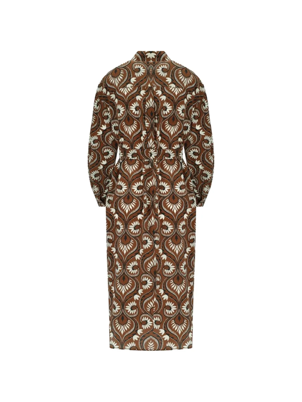  Weekend Max Mara Tie-waist Printed Dress - Brown 