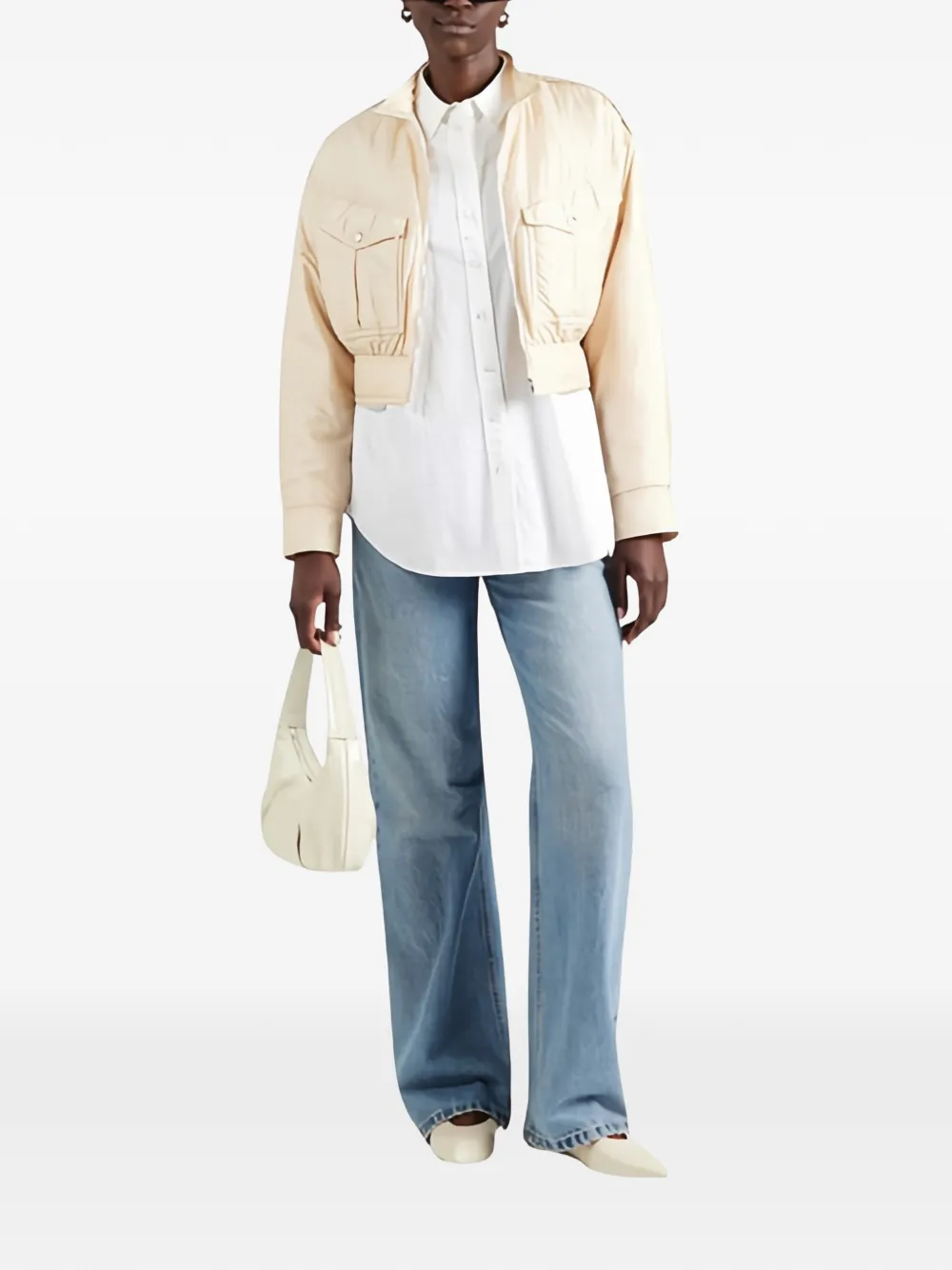  Boss Zip-up Chest-pocket Jacket - Neutrals 