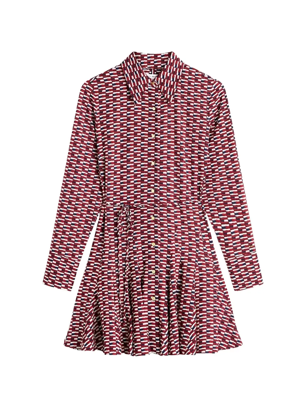 Tommy Hilfiger Mini-jurk van imitatieleer Rood