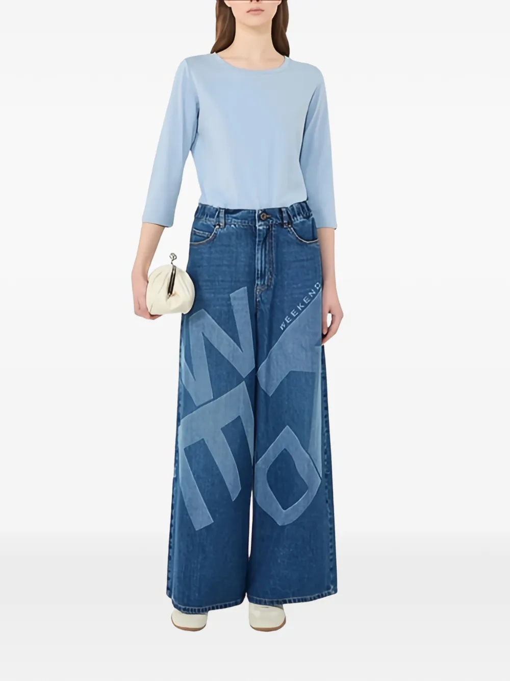 Weekend Max Mara T-shirt met ronde hals Blauw