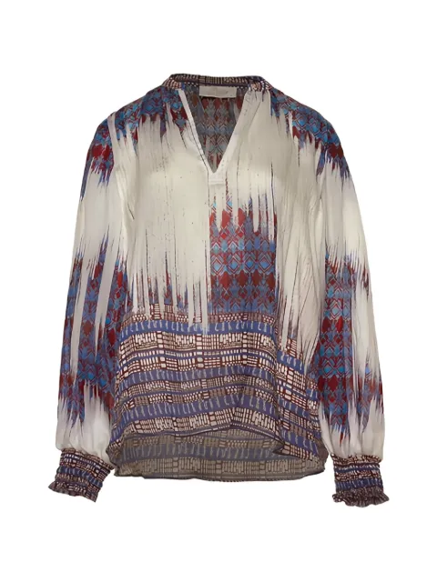 Devotion V-neck print top