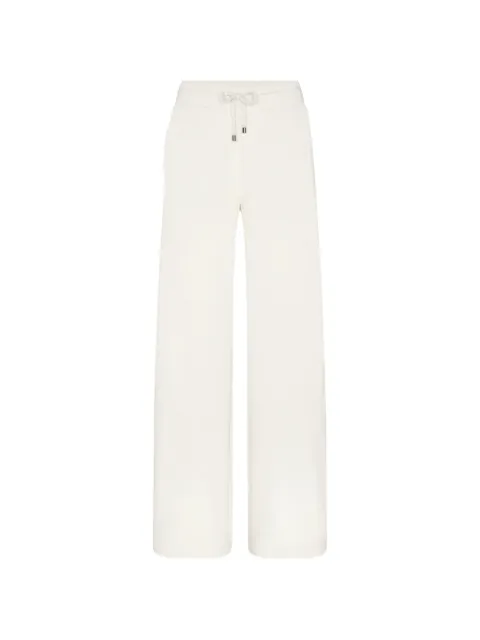 Juvia Elenia fleece pleated wide-leg trousers