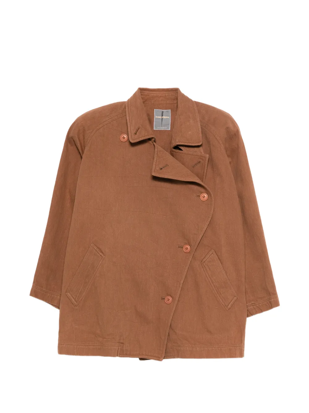 Issey Miyake Pre-Owned 1980s cotton jacket - Marrone