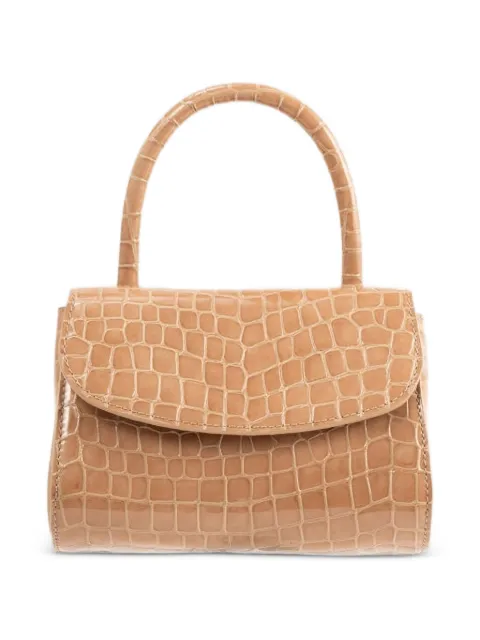 BY FAR Mini 2.0 croc-embossed tote bag
