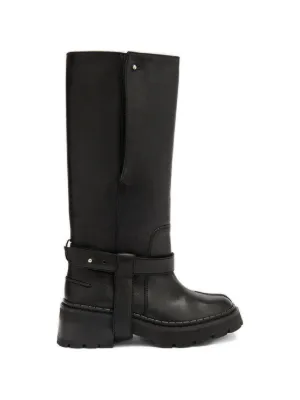 Jimmy Choo バックル ロングブーツ | ブラック | FARFETCH JP
