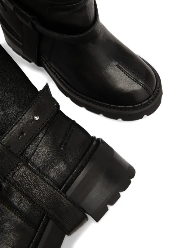 BY FAR Yaka Biker Boots | Black | FARFETCH