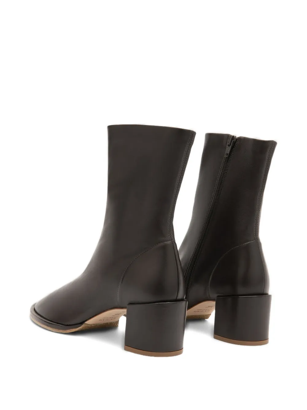 BY FAR Josiah laarzen met blokhak Bruin