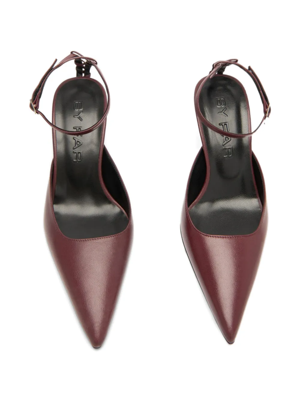 BY FAR Teese pointed pumps Rood