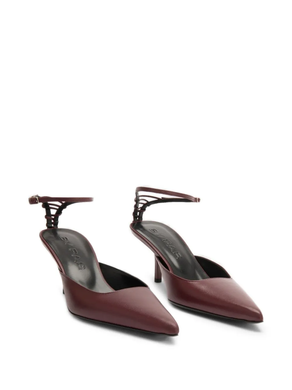 BY FAR Teese pointed pumps Rood