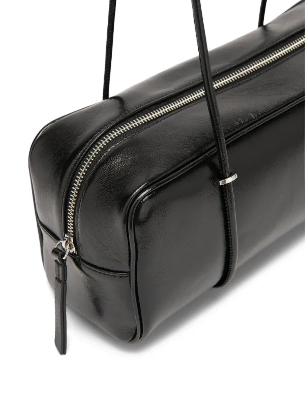 BY FAR Kimberly Leather Shoulder Bag | Black | FARFETCH
