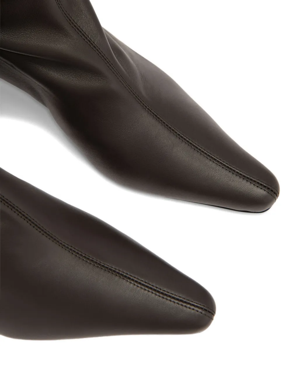 BY FAR Kitten Stretch Stevie leren laarzen Bruin