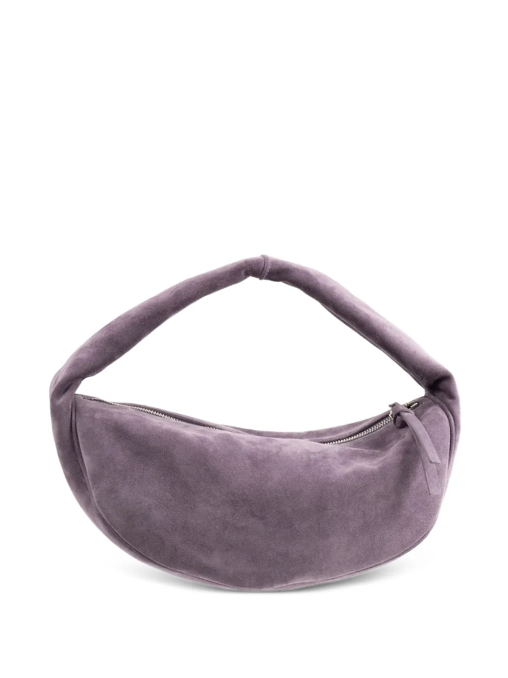 BY FAR Borsa a spalla Cush in pelle scamosciata - Viola