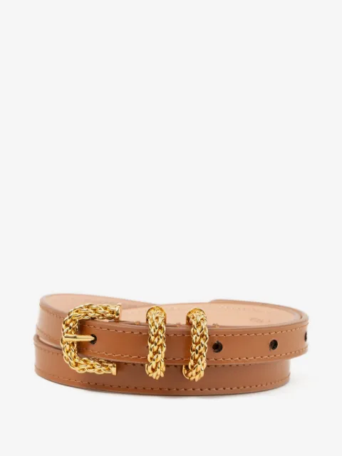 BY FAR Kat Summer chain buckle belt