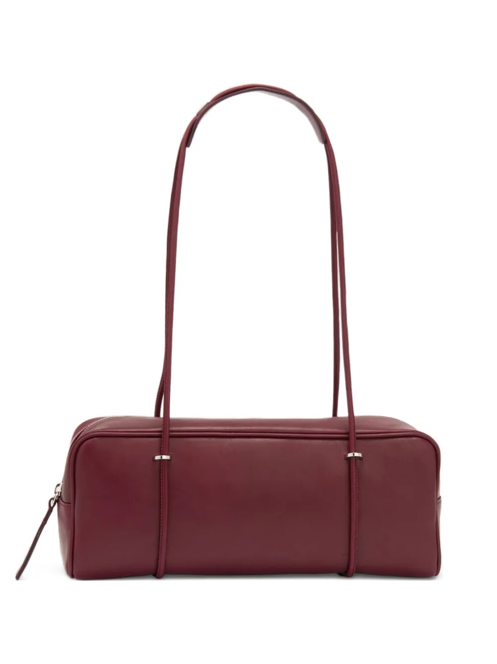 BY FAR Kimberly leather shoulder bag - Rosso