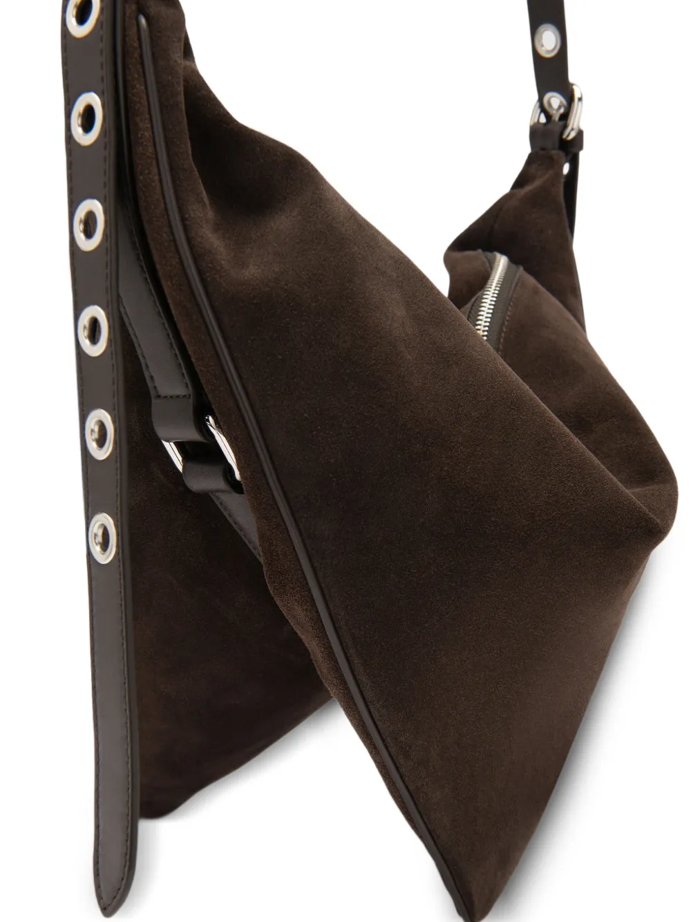 BY FAR Trayana crossbodytas met verstelbare bandjes Bruin