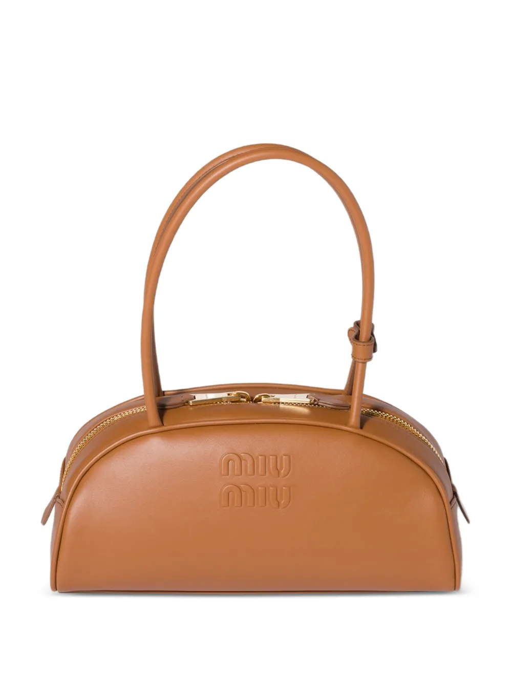 Miu Miu Borsa a spalla Beau in pelle - Marrone