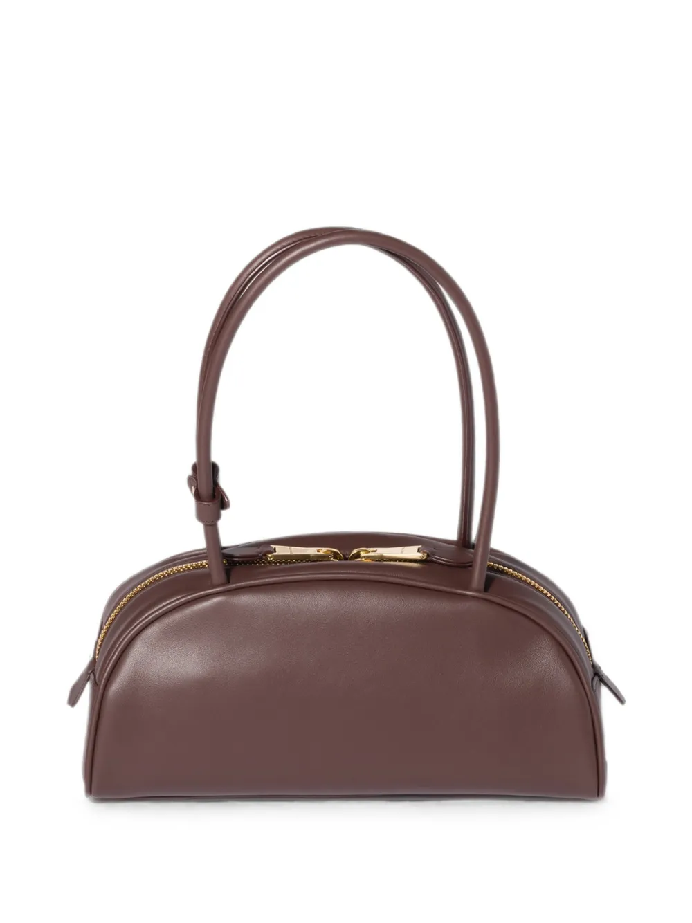 Miu Miu Beau Embossed-logo Clutch Bag in Brown, view 4