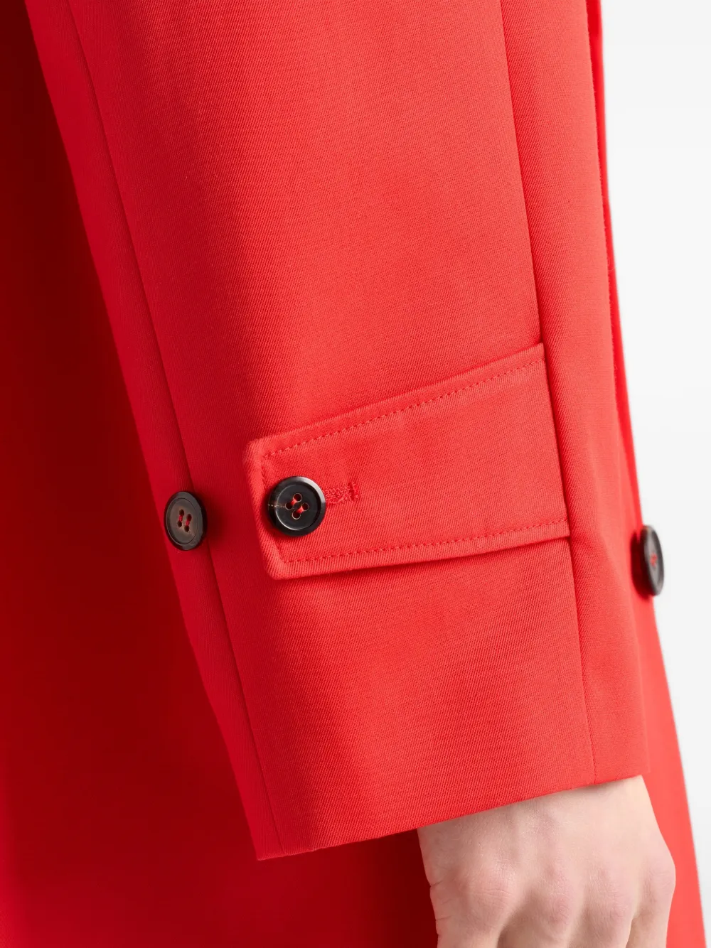 technical gabardine coat