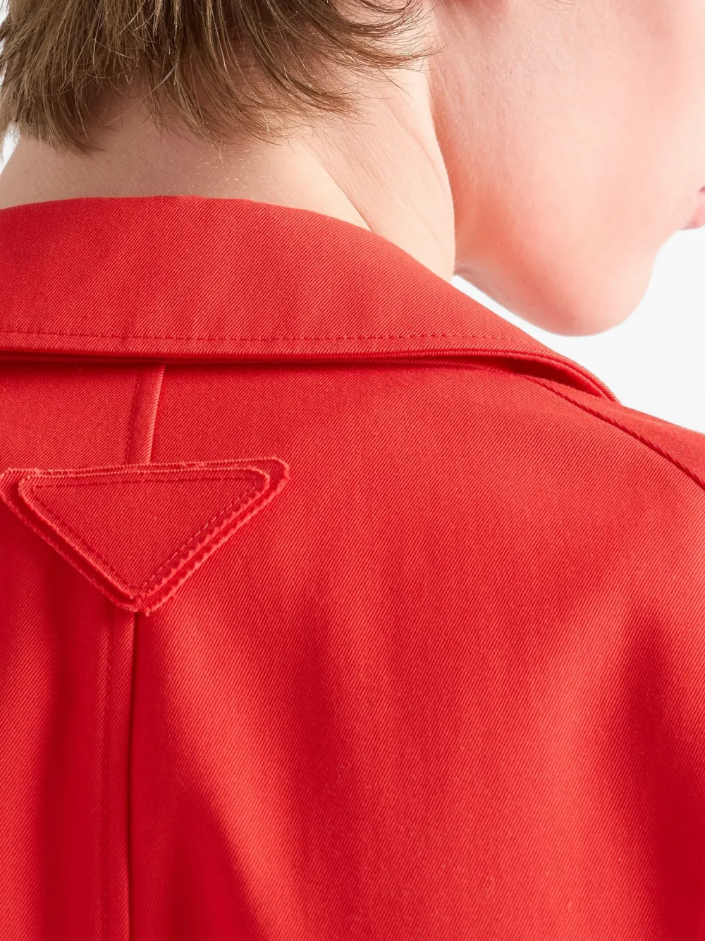 technical gabardine coat
