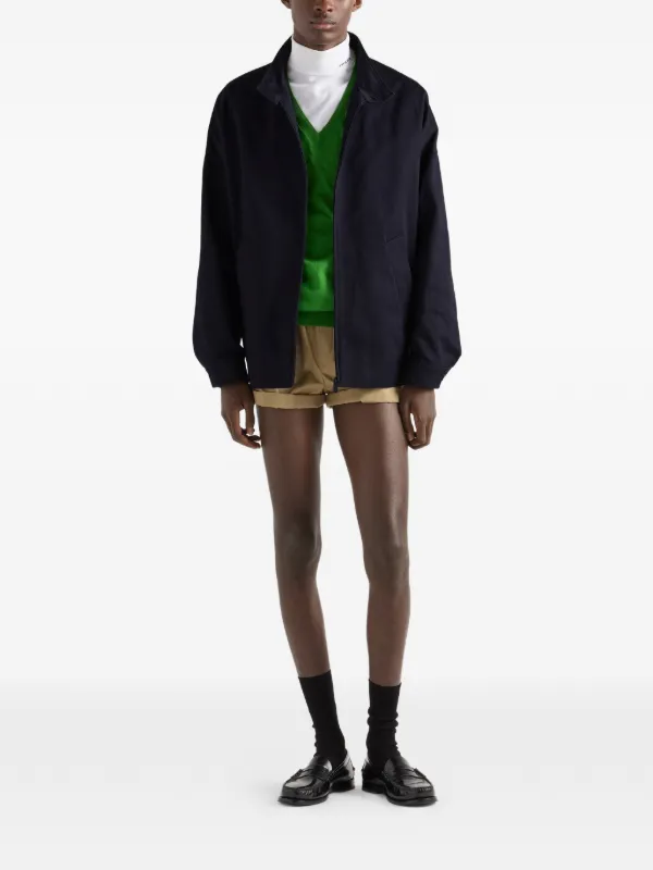 Prada スタンドカラージャケット | ブルー | FARFETCH JP Prada スタンドカラージャケット | ブルー | FARFETCH JP