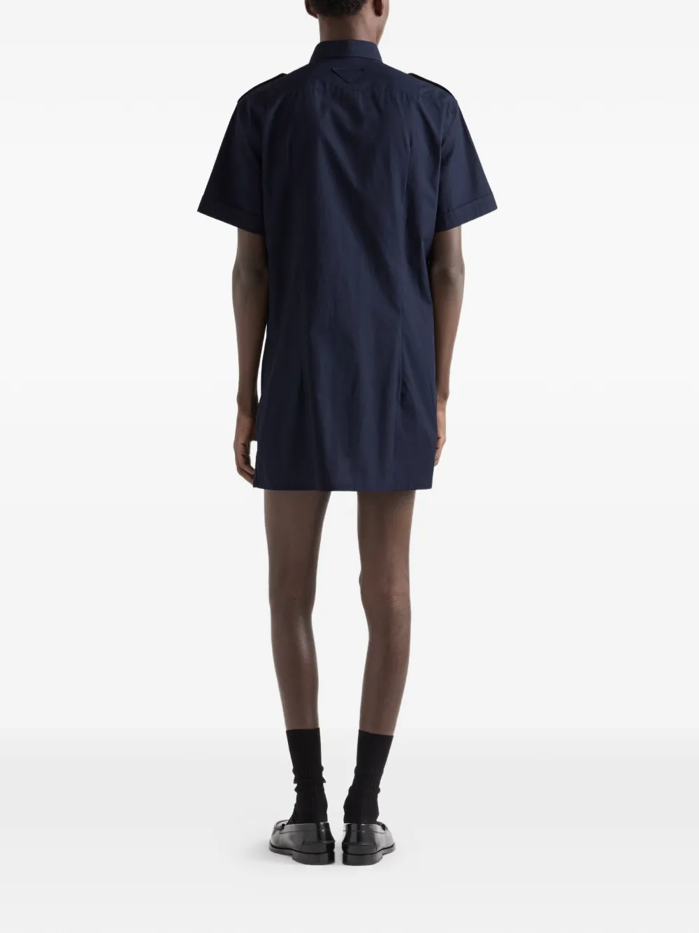  Prada Patch-pockets Short-sleeved Shirt - Blue 