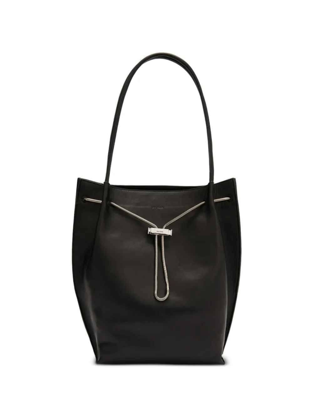 BY FAR Kayla leather shoulder bag - Nero
