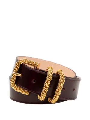 By Far Duo Maxi Croc Embossed Leather Belt KATINABLACKCIRCULARCROCO_2.jpg  main image 2