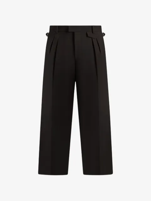 Manière De Voir Pierre - twin pleat tailored trousers - dark brown
