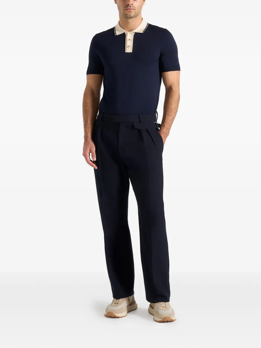 Mani&egrave;re De Voir Pierre tailored trousers - Blauw
