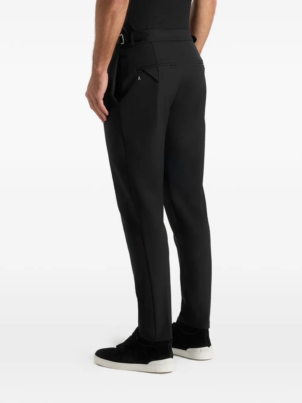 Manière De Voir Aiden slim-fit stretch broek Zwart
