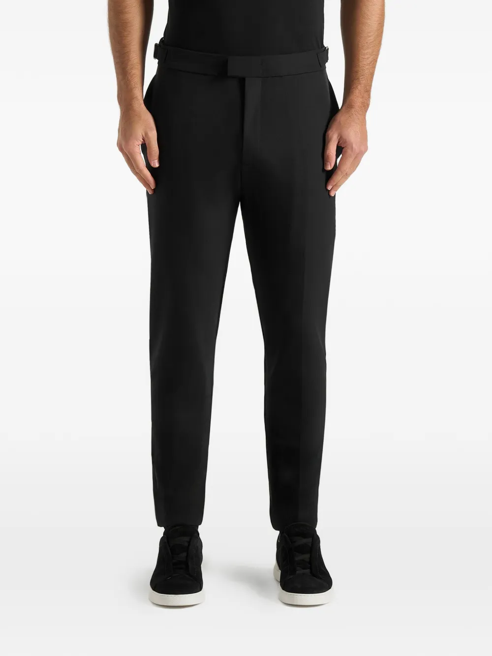 Manière De Voir Aiden slim-fit stretch broek Zwart